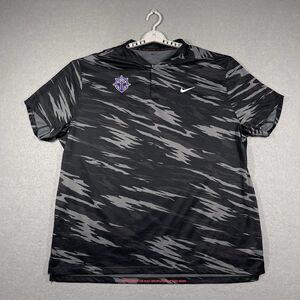 Nike Tiger Woods Polo Shirt Mens XXL 2XL Camo Portland Pilots Ashlen Slate Snap